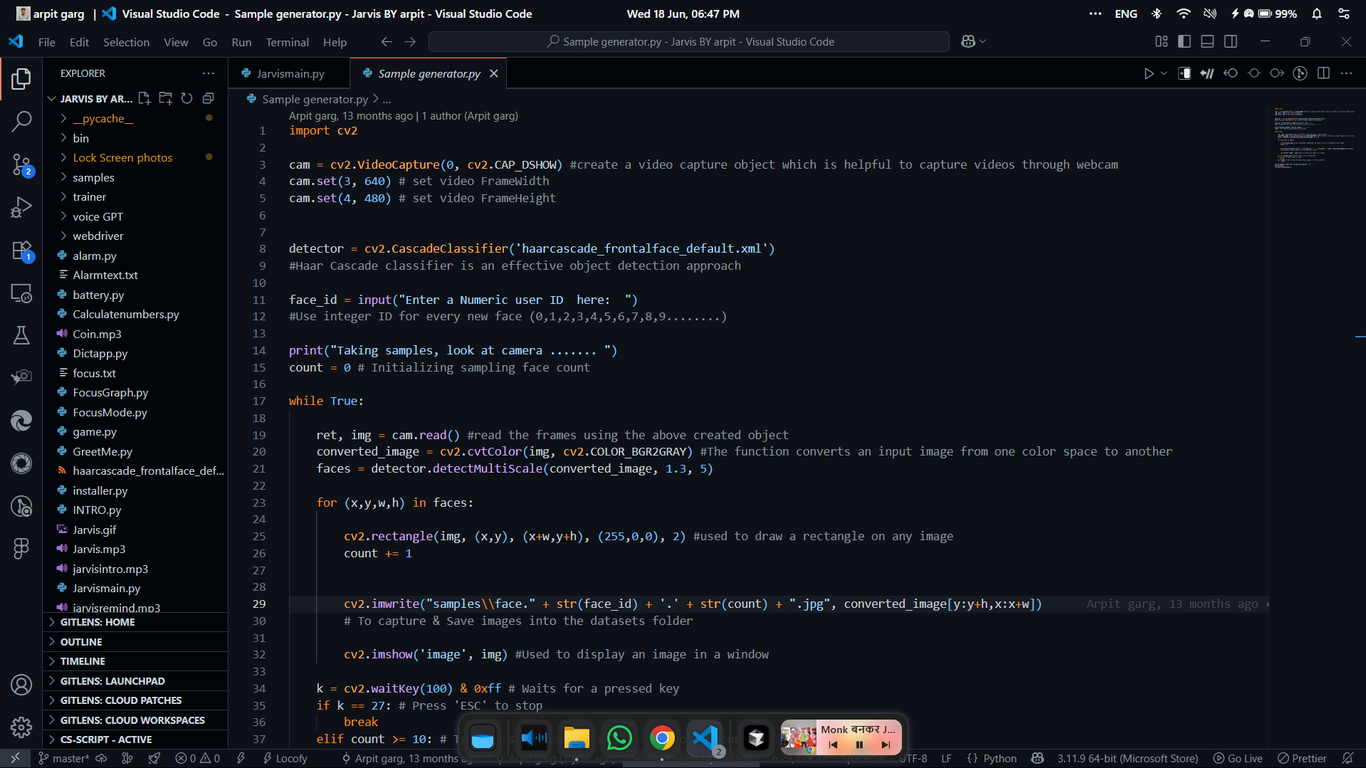 Jarvis website preview image